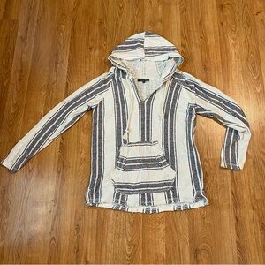 Striped Beach Hooded Pullover